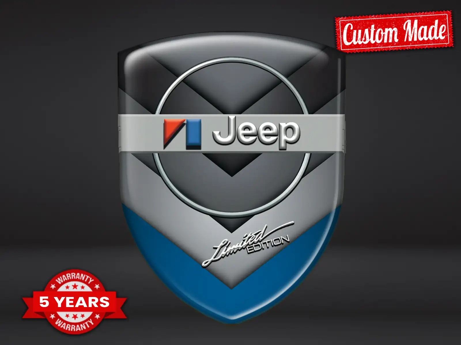 Jeep Pegatina En Relieve Máximo Resistente Elegante Pro 